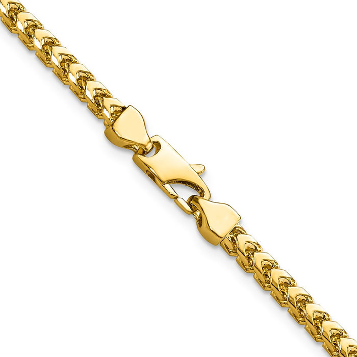 Buy Stylish 14K Gold Franco Chain 22-Inch, 3mm - Luxury Lobster Clasp-3