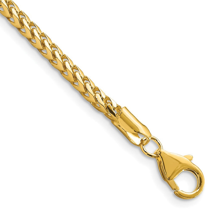 Buy Stylish 14K Gold 9-Inch Franco Chain - 3mm with Elegant Lobster Clasp-1