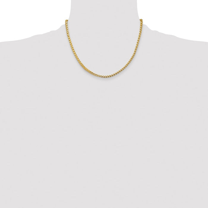 Buy Stylish 14K Gold 18-Inch Franco Chain - 3.7mm, Elegant Lobster Clasp-4