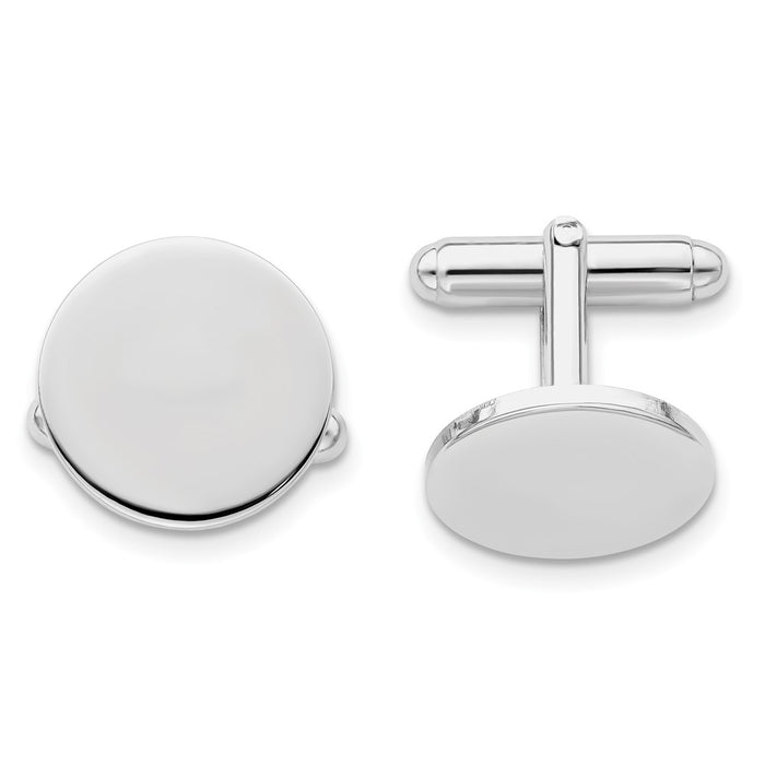 Buy Exclusive Rhodium-Plated Engravable Cufflinks | Stylish 14K Gold Finish-1
