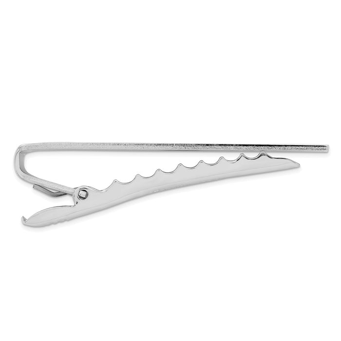 Buy Stylish Rhodium-Plated Engravable Tie Clip - High-Quality & Affordable-2
