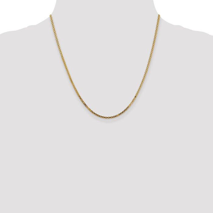 Shop Affordable 14K Gold 20-Inch 1.8mm Lightweight Bismark Chain - Stylish Design-4