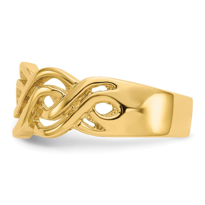 Buy Stylish 14K Gold Infinity Band - High-Quality Design, Affordable Price-3