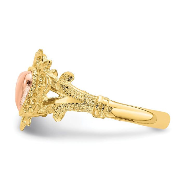 Buy Stylish 14K Two-Tone Heart-Shaped Ring - High-Quality Design, Affordable Price-3