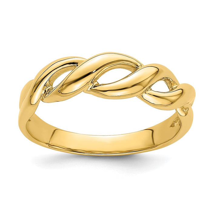 Buy Stylish 14K Gold Freeform Knot Ring | Exclusive Design, Affordable Luxury-1
