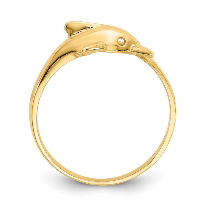 High-Quality 14K Gold Dolphin Ring - Stylish Design, Affordable Luxury-2