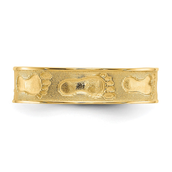 Buy 14K Gold Footprints in the Sand Ring - Stylish Design, Affordable Luxury-4