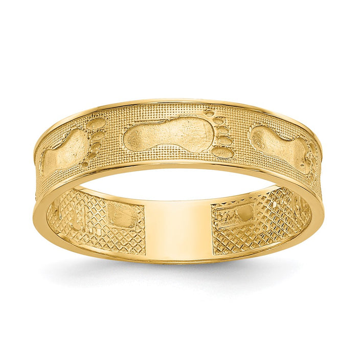 Buy 14K Gold Footprints in the Sand Ring - Stylish Design, Affordable Luxury-1