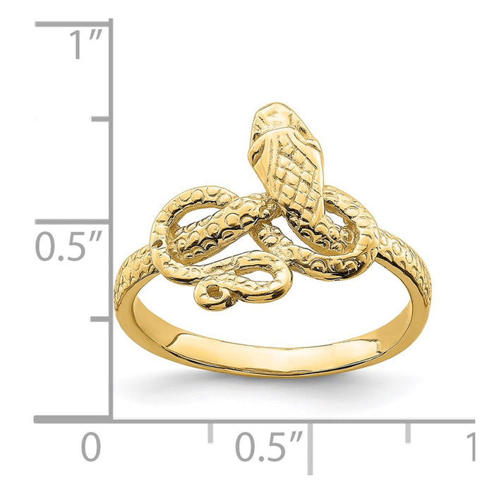 Shop Exclusive 14K Gold Serpent Ring - Stylish Design, Affordable Luxury-4