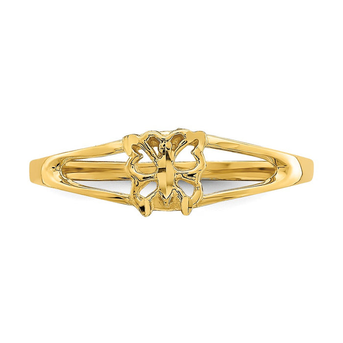 Shop Stylish 14K Gold Mini Butterfly Ring - Affordable Luxury for You-5