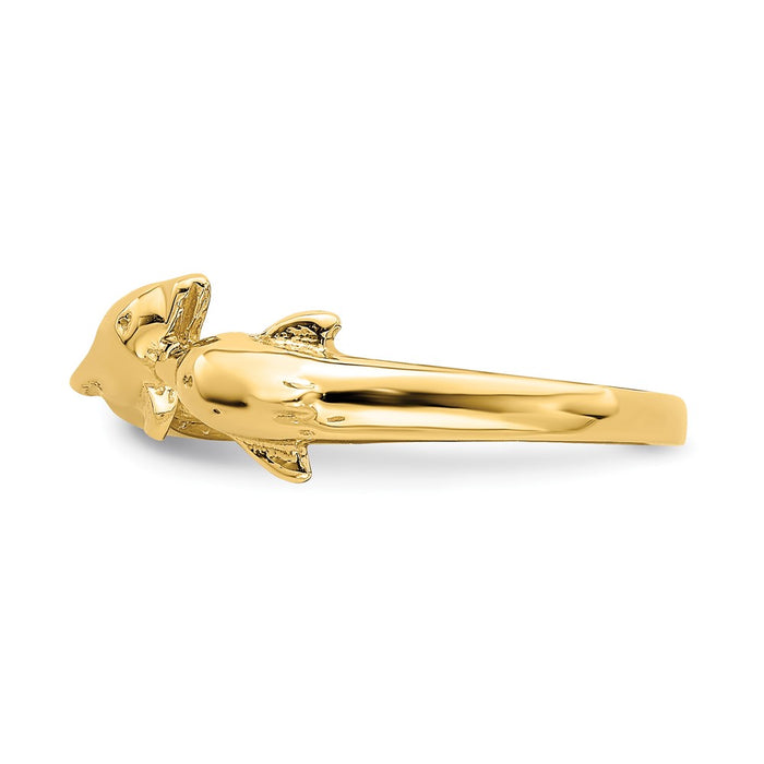 Buy Exclusive 14K Gold Dolphin Embrace Ring - Stylish Design, Affordable Luxury-3