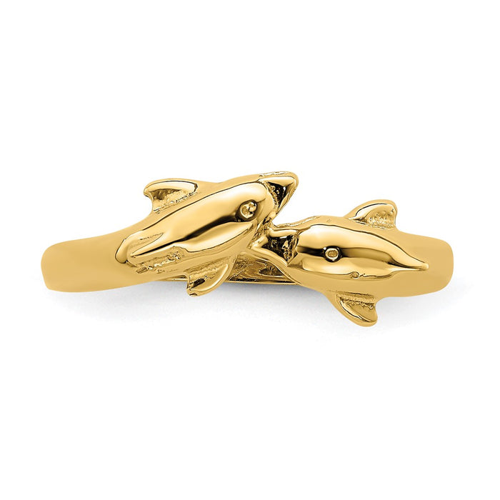 Buy Exclusive 14K Gold Dolphin Embrace Ring - Stylish Design, Affordable Luxury-4