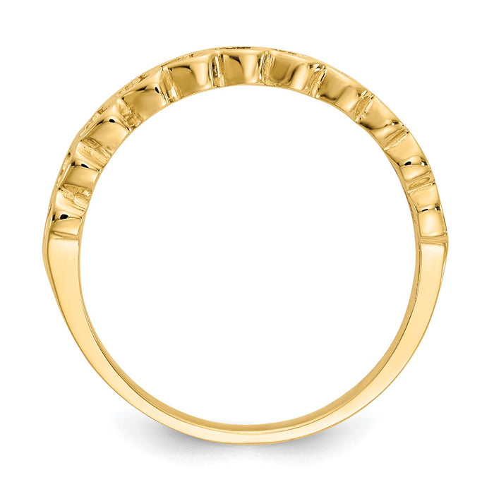 Exclusive 14K Gold Polished Heart Ring - Stylish & Affordable Luxury Jewelry-2