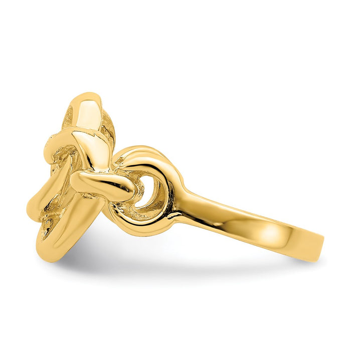 High-Quality 14K Double Heart Cut-Out Ring | Stylish & Affordable Jewelry-3