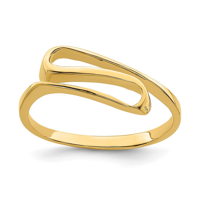 Buy Stylish 14K Twisted Design Ring - 0.85mm, Affordable Luxury Jewelry-1