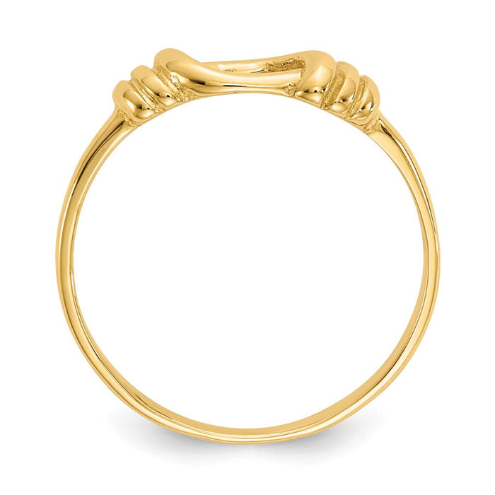 Exclusive 14K Gold Love Knot Ring | Stylish Design at Affordable Prices-2