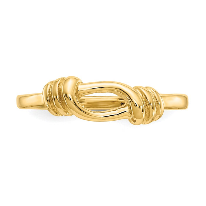Exclusive 14K Gold Love Knot Ring | Stylish Design at Affordable Prices-4