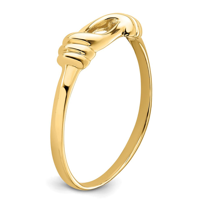 Exclusive 14K Gold Love Knot Ring | Stylish Design at Affordable Prices-6