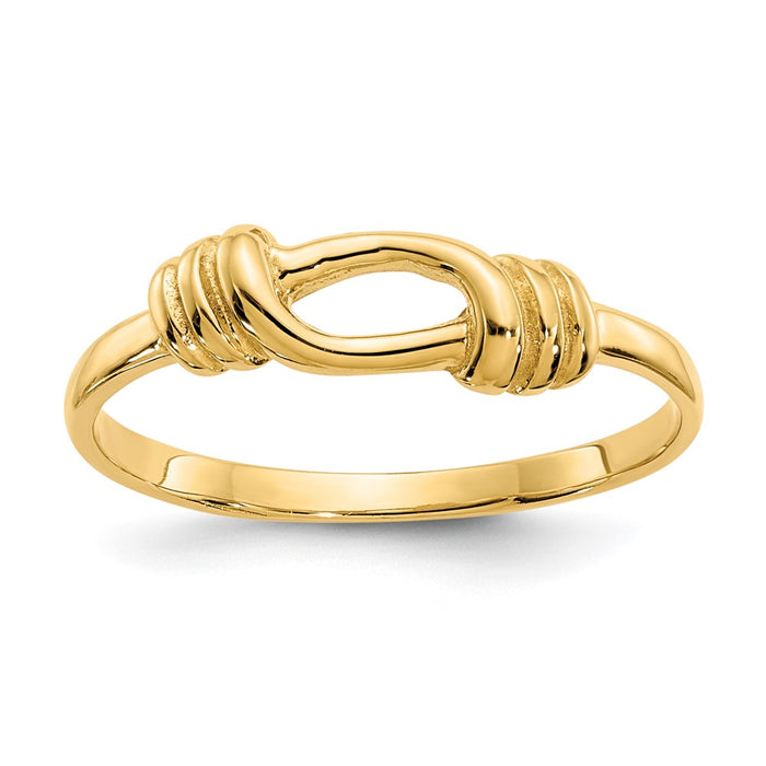 Exclusive 14K Gold Love Knot Ring | Stylish Design at Affordable Prices-1