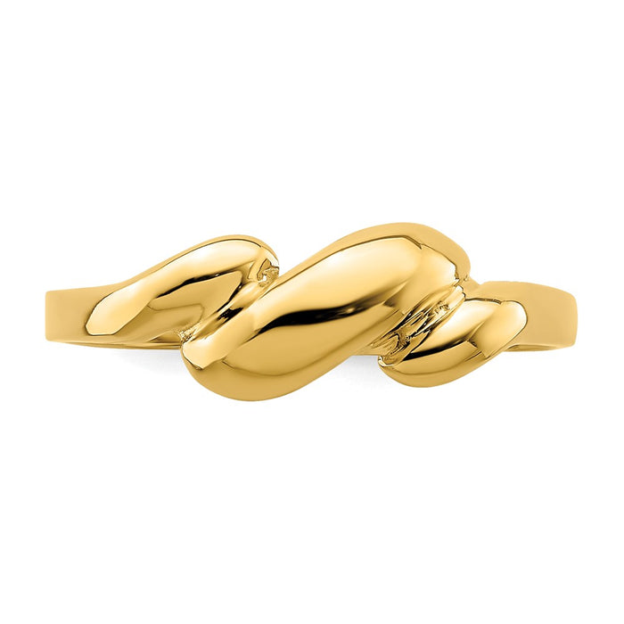 Exclusive 14K Gold Curved Dome Ring - Stylish Design, Affordable Luxury!-4