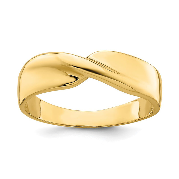 Shop 14K Polished Twisted Band Ring - Stylish & Affordable Luxury Jewelry-1
