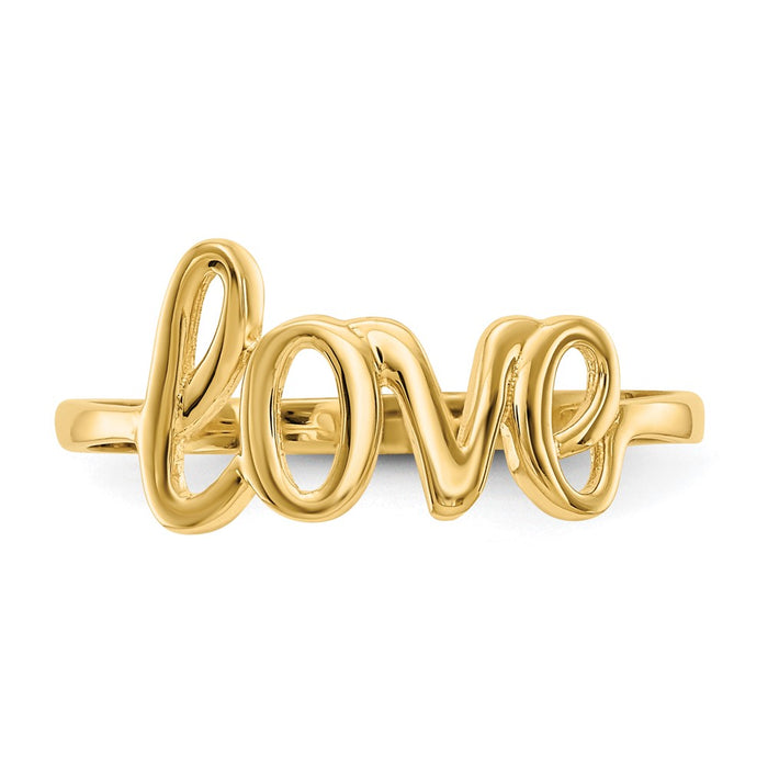 Shop Stylish 14K Gold Polished Heart Ring - Affordable Luxury for You-4