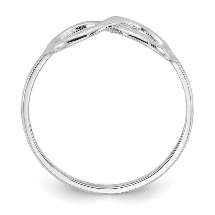Buy Stylish 14K White Gold Infinity Band | 3mm, High-Quality Design, Affordable Price-2