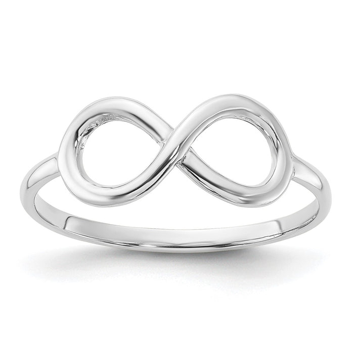 Buy Stylish 14K White Gold Infinity Band | 3mm, High-Quality Design, Affordable Price-1