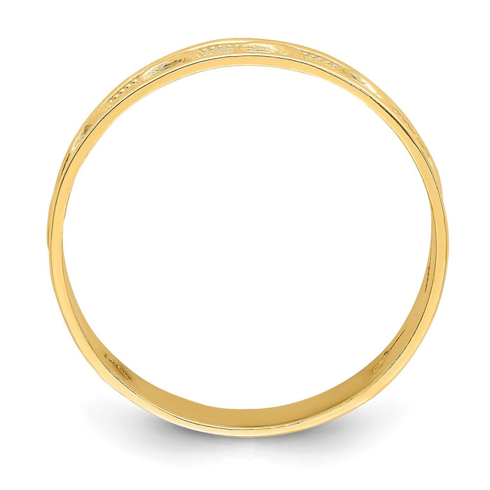 Shop Stylish 14K Gold Polished Dolphin Engraved Thumb Ring - 0.85mm Value-2