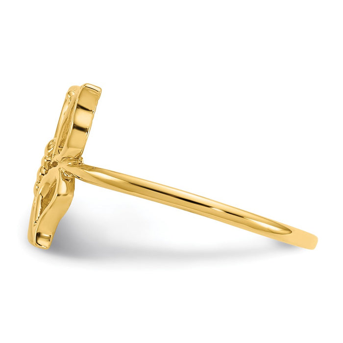 Shop Stylish 14K Gold Polished Butterfly Ring - Affordable Luxury Jewelry-3