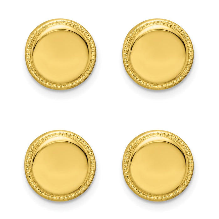 Buy Exclusive Kelly Waters Gold-Plated Tuxedo Studs Set - Stylish 4-Piece Set-3