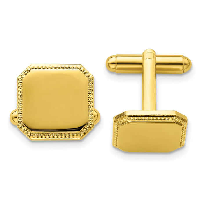 Buy Exclusive Kelly Waters Gold-Plated Custom Cuff Links | Stylish Engravable Design-1