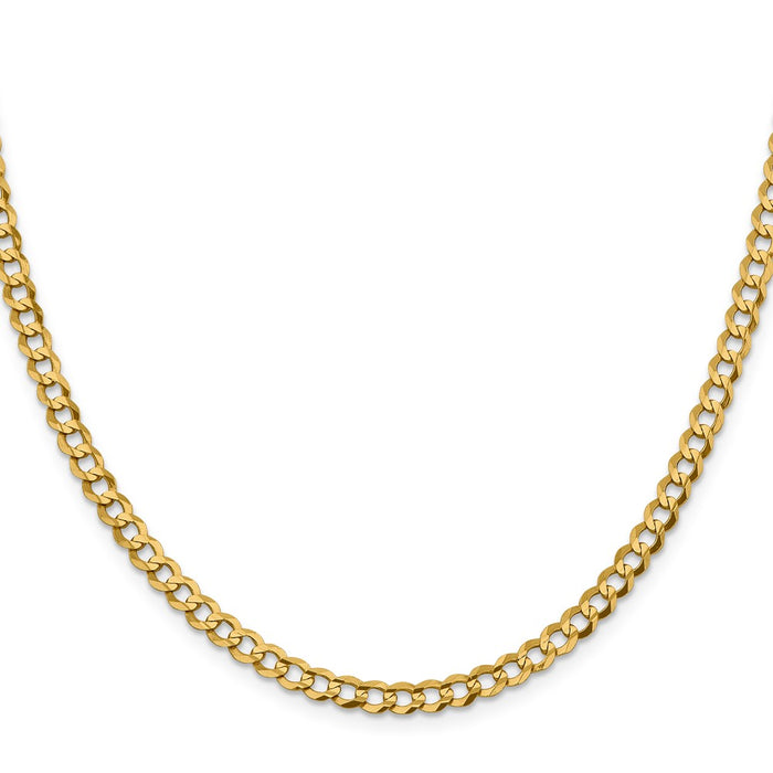 Shop Stylish 14K Gold 18-Inch Lightweight Flat Cuban Chain - 4.7mm Design-2