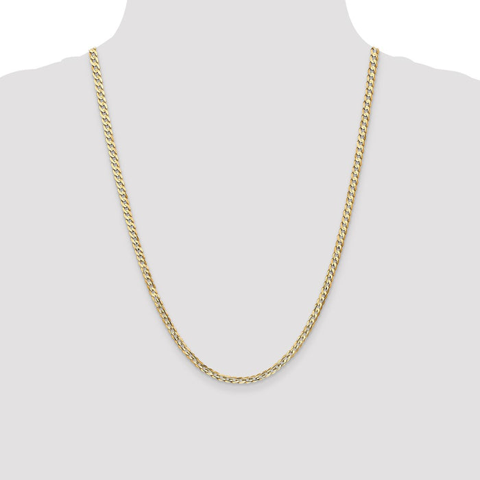 High-Quality 14K Gold 24-Inch 3.8mm Curb Chain - Stylish & Affordable Elegance-4