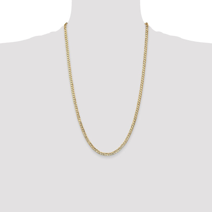 Buy 14K Gold 26-Inch 3.8mm Curb Chain - Stylish & Affordable Luxury Jewelry-4