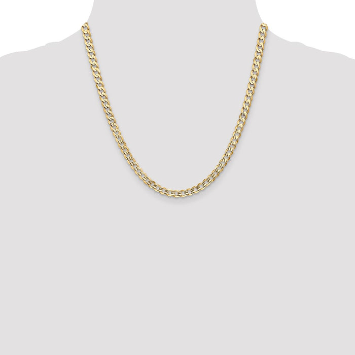 Buy Exclusive 14K Gold 20-Inch 5.25mm Curb Chain - Stylish Lobster Clasp Value-4