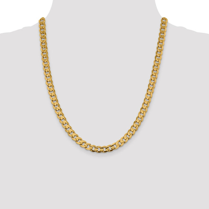 Exclusive 14K Gold 22-Inch 7.5mm Curb Chain - Stylish & Affordable Luxury-4