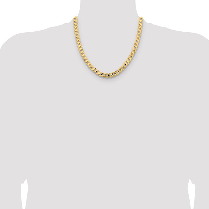 Designer 14K Gold 20-Inch 8.5mm Curb Chain - Stylish & Affordable Luxury-4