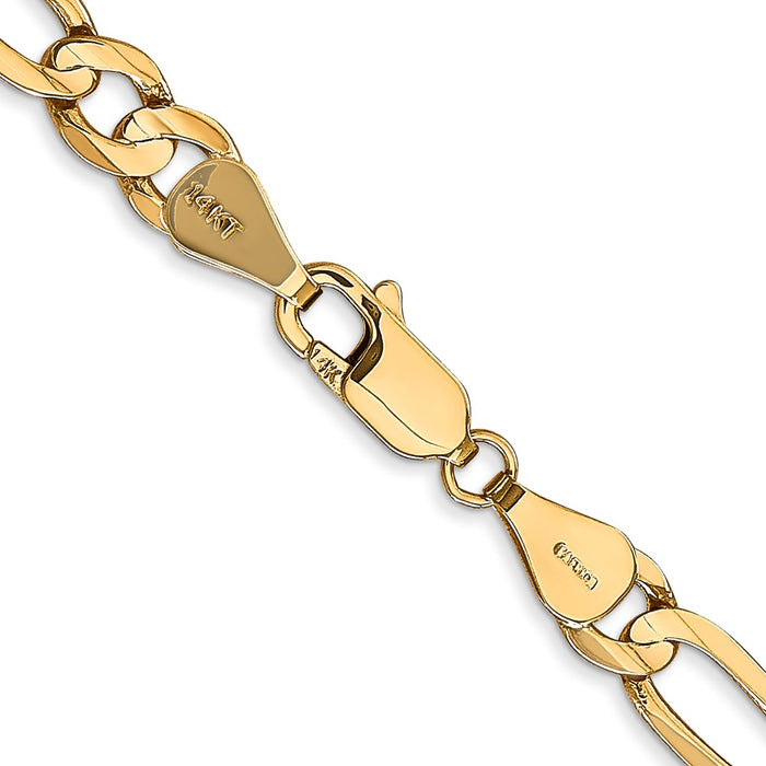 High-Quality 14K Gold 24-Inch 5.5mm Figaro Chain - Stylish & Affordable-3