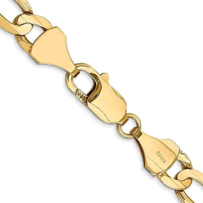Buy Exclusive 14K Gold 22-Inch 7.5mm Figaro Chain | Stylish Lobster Clasp-3