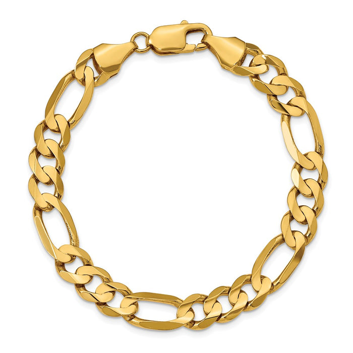 Shop Exclusive 14K Gold 9-Inch Figaro Chain - 8.75mm, Stylish & Affordable!-2