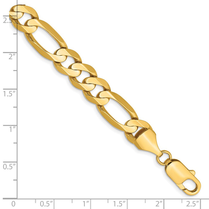 Shop Exclusive 14K Gold 9-Inch Figaro Chain - 8.75mm, Stylish & Affordable!-3