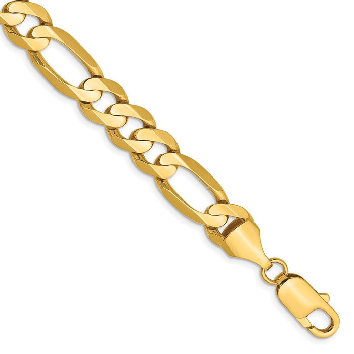 Shop Exclusive 14K Gold 9-Inch Figaro Chain - 8.75mm, Stylish & Affordable!-1