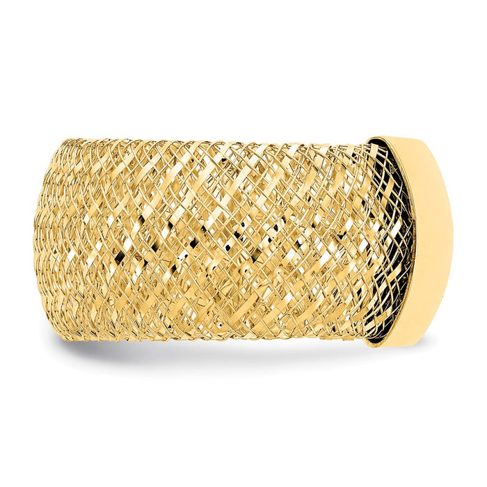 High-Quality 14K Gold Adjustable Stretch Ring - Stylish & Affordable Jewelry-3