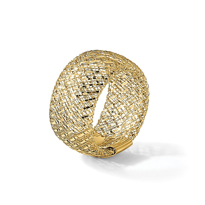 High-Quality 14K Gold Adjustable Stretch Ring - Stylish & Affordable Jewelry-7