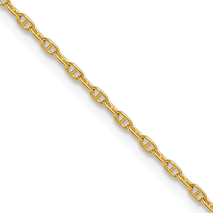 Buy Stylish 14K Gold 1.5mm Mariner Link Chain - Affordable Luxury Jewelry-1