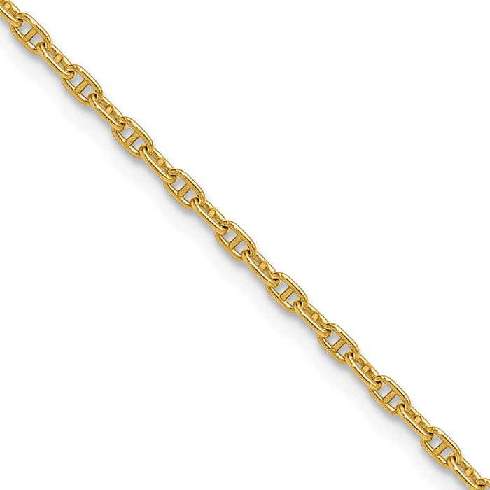 Buy Stylish 14K Gold Mariner Link Chain 1.8mm - Affordable Luxury Jewelry-1
