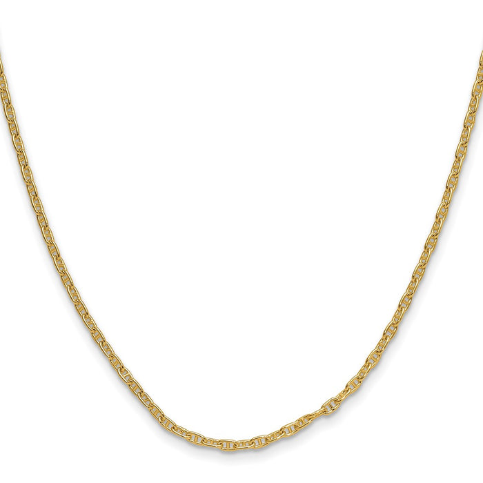 Shop Stylish 2.35mm Mariner Link Chain in 14K Gold - Affordable Luxury!-2