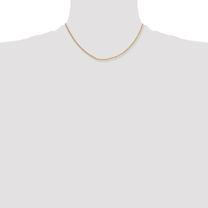 Shop Stylish 2.35mm Mariner Link Chain in 14K Gold - Affordable Luxury!-4