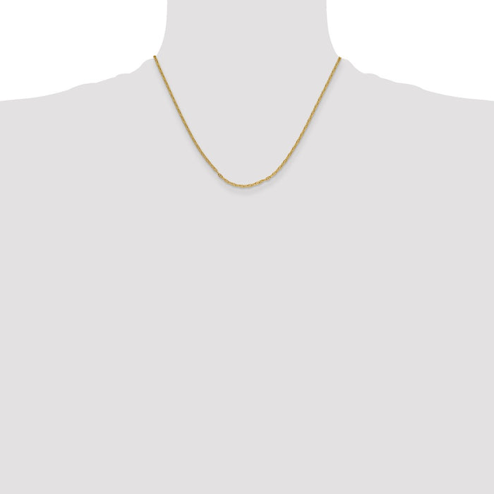 Shop Luxury 14K Gold 2.35mm Mariner Link Chain - Stylish & Durable Design-4